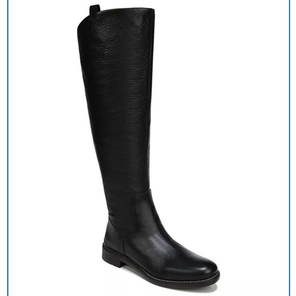 FRANCO SARTO | Women's Meyer Wide-Calf Knee-High Leather Riding Boots Black Sz 6 - Picture 6 of 6
